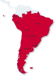 VIDAL LATAM South Map